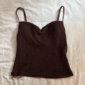 Victoria’s Secret Woven Knit Swim Top/Camisole